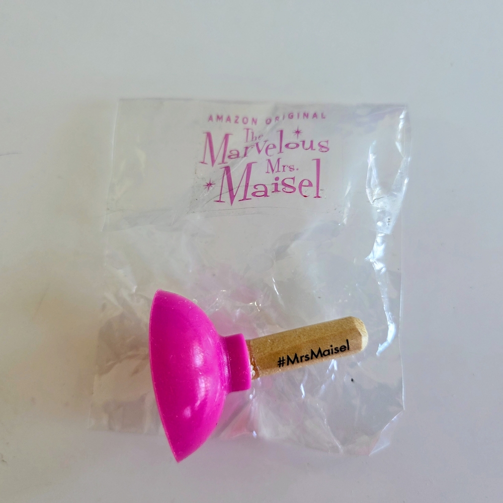 MARVELOUS MRS. MAISEL promotional Mini Pink Plunger AMAZON Event Gift